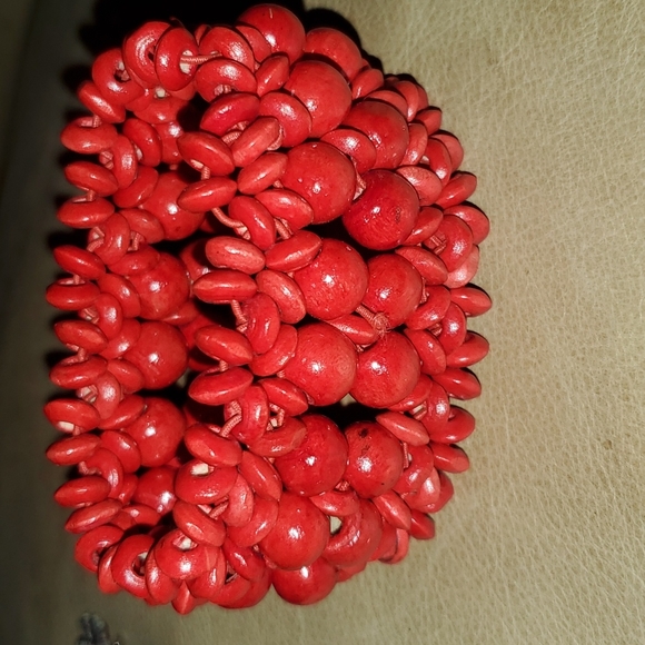 Earthy Red and Blue Bracelet lot - Picture 10 of 11